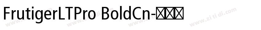 FrutigerLTPro BoldCn字体转换